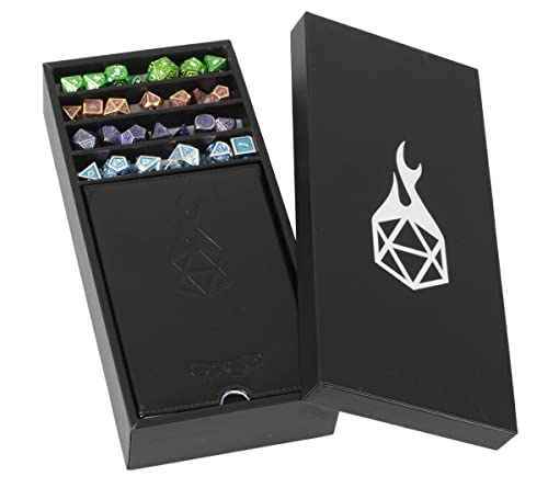 Forged Dice Co. Citadel Dice Tray and Tower - 3 in 1 DnD Dice Tray, Storage and Tower - Perfect for RPG and Tabletop Gaming - color: White