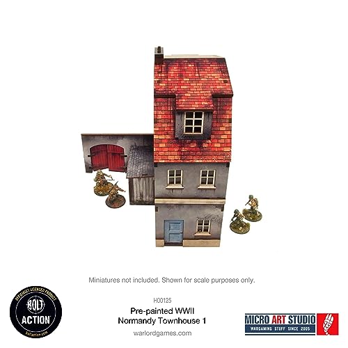 Micro Art Studio: WW2 Normandy Townhouse 1 HDF Prepainted Terrain