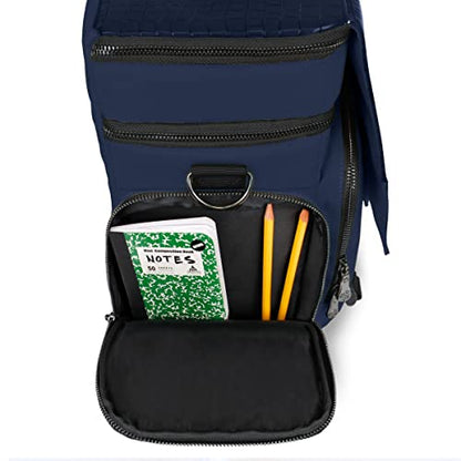 ENHANCE Travel Bag for DND Collector's Edition, Bag Compatible with Dungeons and Dragons, Battle Mat Holder, Dice Pockets and Accessories, Carry 4-8 Books (Blue Dragon) - color: Dragon Blue