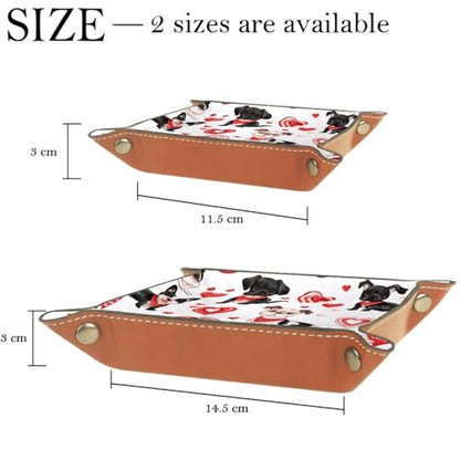 Dogs Hearts Dice Tray Dice Rolling Tray Folding Dice Holder for Dice Games, Like RPG, DND and Other Table Games - color: Multi 6