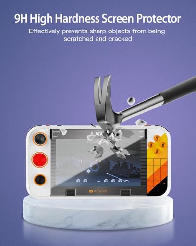 3 Pack Screen Protector for My Arcade Atari Gamestation Go Handheld Game Console, 9H Hardness Tempered Glass for My Arcade Atari Gamestation Go,Anti-Scratch, HD Clarity,Bubble Free