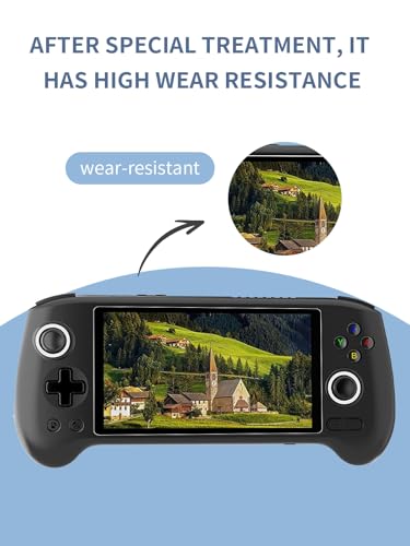 [2 Park] Screen Protector for RG556 5.48 Inch Handheld Game Consoles Tempered Glass Film, Screen Protector for AntiBoring Games RG556 Handheld Gaming Anti-Scratch & Sensitive & 9H Hardness