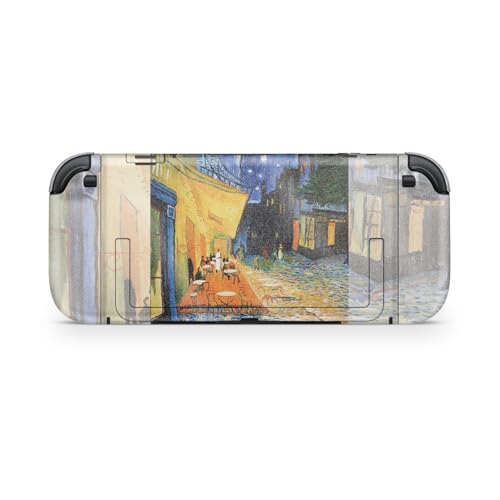 Glossy Glitter Gaming Skin Compatible with Nintendo Switch 2 Console Only - Cafe Terrace at Night - Premium 3M Vinyl Protective Wrap Decal Cover - Easy to Apply | Crafted in The USA by MightySkins - color: Cafe Terrace At Night, size: Switch 2 Console Ski
