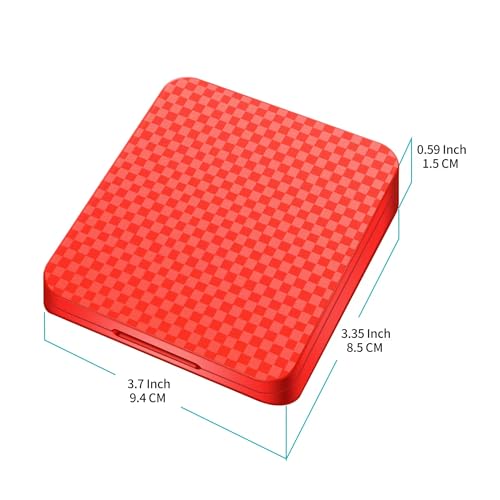 Switch Game Case Holder - 2 Pack Mini Game Organizer Small Portable Traveler Gift Accessories with 24 Cartridge Slots and 24 Micro SD Card Storage, Magnetic Closure, Hard Shell and Soft Lining
