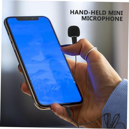 VICASKY 1set Portable Microphone Professional Tiny Mic for Karaoke Vlogging and Lightweight Design Easy to Carry for Smartphones and Laptops for Outdoor Use