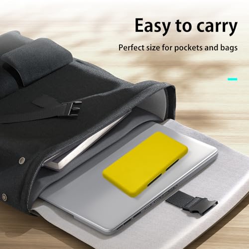 ONETIAOLONG Switch Game Case Holder for Switch 2 & OLED & Lite with 24 Cartridge Slots and 48 Micro SD Card Storage with Magnetic Closure,Protective Hard Shell and Soft Lining for Easy carrying - color: Yellow, style: 24-slots