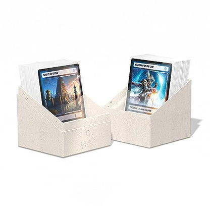 Ultimate Guard RTE Boulder 100+ Limited Run 3-Pack, Deck Case for 100 Double-Sleeved TCG Cards, Red, White, Turquoise, 97% Renewable, Made in Germany, Secure & Durable Storage - color: 3-PACK