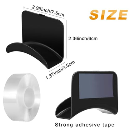 30 Pcs Headphone Wall Hangers Adhesive Gaming Headset Holder Hooks for Wall Mount Strong Universal Stand Hooks for Most Headphone Controller, Hat, Baseball Caps, Door, Closet (Black) - color: Black