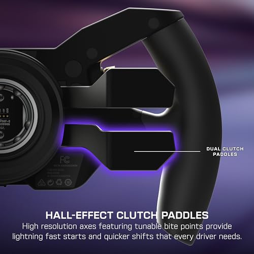 Turtle Beach VelocityOne F-RX Formula Racing Wheel for Xbox & PC | For VelocityOne Race & VelocityOne KD3 Wheelbases, Hall-Effect Clutch Paddles, Magnetic Paddle Shifters, Rotary Dials, Black - style: Formula Racing Wheel