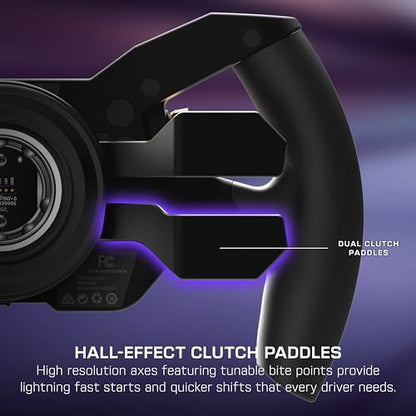 Turtle Beach VelocityOne F-RX Formula Racing Wheel for Xbox & PC | For VelocityOne Race & VelocityOne KD3 Wheelbases, Hall-Effect Clutch Paddles, Magnetic Paddle Shifters, Rotary Dials, Black - style: Formula Racing Wheel