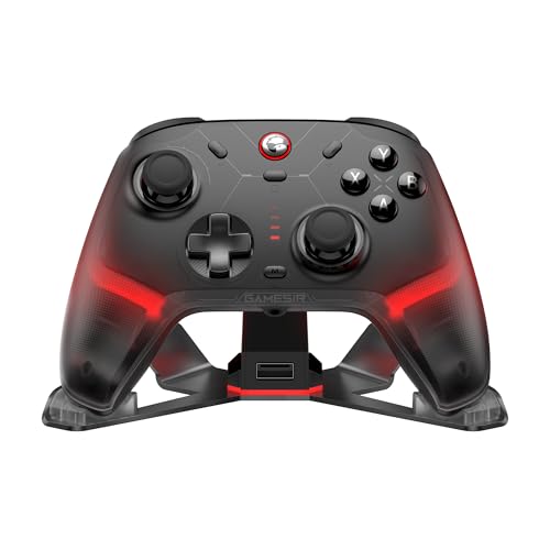 GameSir Cyclone 2 Wireless PC Controller — 1000Hz Polling Rate, TMR Joysticks, Hall Effect & Micro 2-in-1 Triggers, PC Gaming Controller for PC/Android/Switch/Switch 2 with Charging Dock (Black) - color: Black