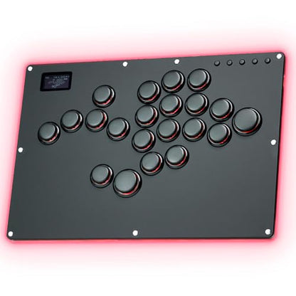 GuileKeys Leverless Controller Arcade Stick GK-21, All-Button Arcade Controller 21Keys for PS4/PS3/PC/Switch(PS5 w/Converter), Arcade Fight Stick with RGB/Turbo/Hot-Swap/Low Profile Switch Black - color: GK-21 Black