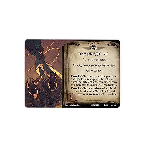 Arkham Horror The Card Game In the Clutches of Chaos MYTHOS PACK - Battle Reality-Bending Breaches! Cooperative Living Card Game, Ages 14+, 1-4 Players, 1-2 Hour Playtime, Made by Fantasy Flight Games - style: In the Clutches of Chaos