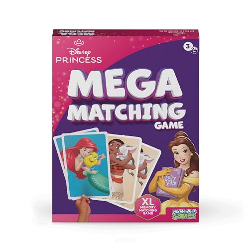 Disney Princess Giant Matching Card Game, Memory Game, Jumbo Playing Cards | Disney Toys, Giant Card Games, Family Game Night, Travel Games, Playing Cards, Screen-Free, Travel Game, Holiday Game