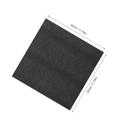4 Pcs Black Polyethylene Foam Sheets 11.8x11.8x0.4 Inch Cuttable Packing Foam Inserts for Toolbox Drawers, Cushioning Protection, and Storage Organization