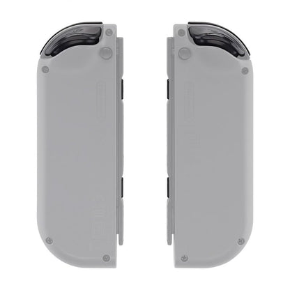 eXtremeRate DIY Full Set Buttons for Nintendo Switch & Switch OLED, Custom Replacement Buttons for JoyCon, ABXY Direction Keys SR SL L R ZR ZL + - Home Capture Trigger Buttons Springs - Black - color: Black