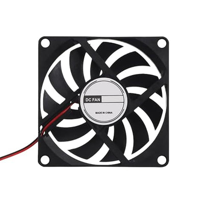 80mm Fan 5V Hydraulic Bearing - 80mm x 80mm x 10mm 2Pin 2Wire Case Cooler for Raspberry Pi, 8010 8CM FDCB8010H05 for Homemade Thermostat Handheld Game Console