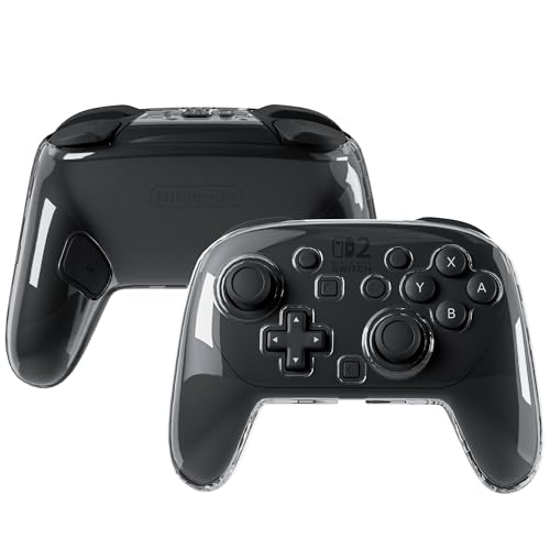 FANPL Case for Nintendo Switch 2 Pro Controller, Clear Hard Cover for Switch 2 Pro - Comfortable Grip