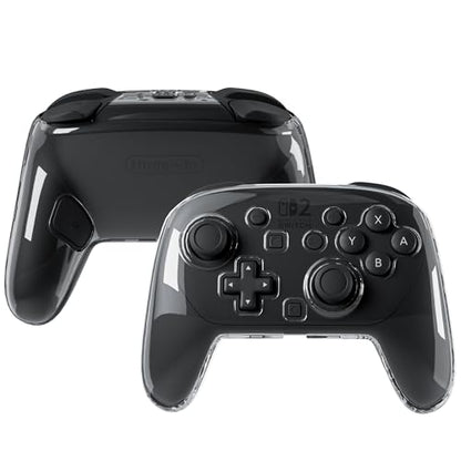 FANPL Case for Nintendo Switch 2 Pro Controller, Clear Hard Cover for Switch 2 Pro - Comfortable Grip