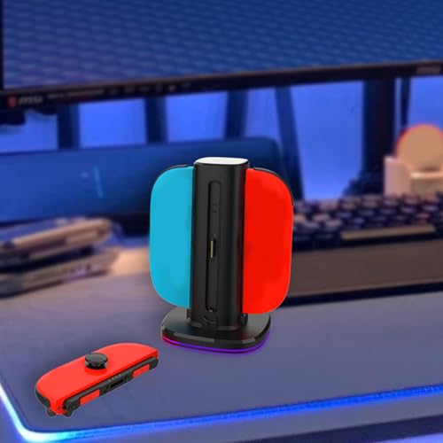 Four Slot Charging Stand Charging Consoles Dock Holder Compatible for NS 2 Dock Station Stand Game Console Station
