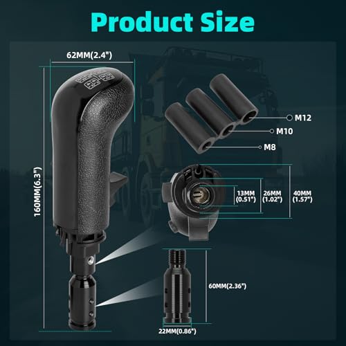 kelegaan USB Truck Simulator Shifter, Compatible with Logitech G25, G27, G29, G923, Thrustmaster TH8A Shifter, semi shifter for pc,Gear Shift Lever for ATS and ETS2 Games-PC Sim Racing Shifter
