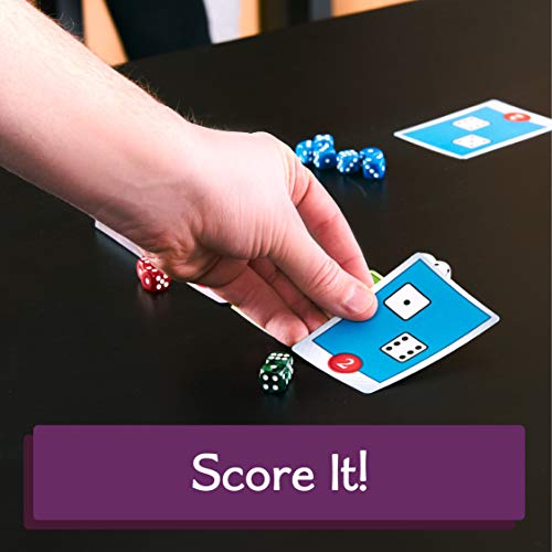 Roll for It! Purple Edition, Fast Dice Rolling Card Game, 2-4 Players | Race to 40 Points, 15 to 20 Minute Gameplay, Combine with Red Edition for up to 8 Players, For Friends and Family Ages 8+ - color: Purple