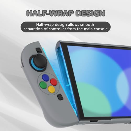 PlayVital Protective Case for Nintendo Switch 2 with Extra Stand | Ultra-Slim Dockable Hard Shell, Split Joycon Cover, Button Caps & Thumb Grips | Pattern Series, SFC SNES Classic EU Style - color: SFC SNES Classic EU Style