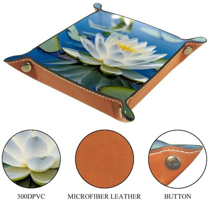 White Lotus Dice Tray Dice Rolling Tray Folding Dice Holder for Dice Games, Like RPG, DND and Other Table Games - color: Multi 14