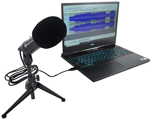 Rockville Z-Stream USB Condenser Computer Microphone for YouTube/Zoom | Podcasting/Streaming/Gaming, Includes Stand and Windscreen, Plug and Play, Mac/Windows, Omni-Directional