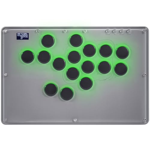 Sehawei Haute42 Arcade Stick V16 All-Button Arcade Controller 16Keys for PC/Ps3/Ps4/Switch/Steam,Fight Stick for Fighting Games with Custom RGB & Turbo Functions & Hot Swap - 30th Anniversary Edition