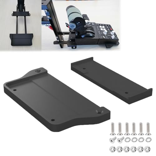 Throttle Adapter for VKB STECS Throttle/J-PEIN Desktop Mount, 60-100mm Adjustable Offset Mount, Flight Simulator Mount, 110mm/165mm Hole Spacing