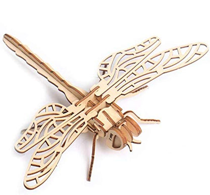3D Wooden Insect Puzzle - 6 Piece Set Insect Animal Skeleton Assembly Model Puzzle - DIY Wooden Crafts 3D Puzzle - Wood STEM Gifts for Adults & Teens Birthday Gifts Christmas - style: Insect 6 model
