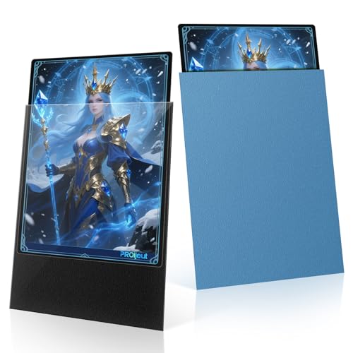 200 Pack Card Sleeves, Matte Dual Trading Card Sleeves with Opaque Back & Smooth Shuffle, Tear Resistant Card Protectors for MTG, TCG (Lagoon Blue) - color: Lagoon Blue, size: 200 Pack