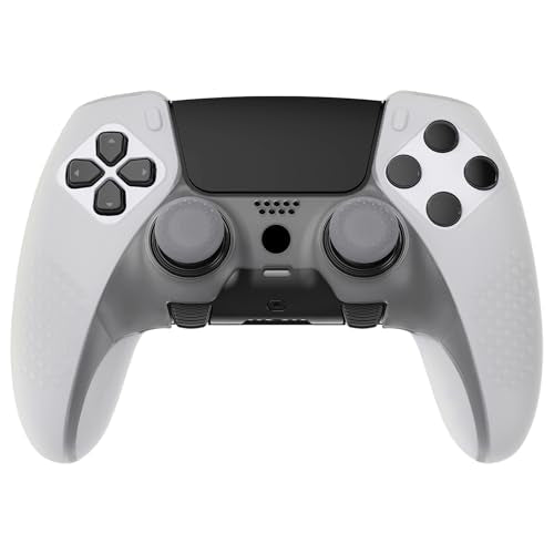 PlayVital Glow in Dark 3D Studded Edition Anti-Slip Silicone Cover Case for ps5 Edge Controller, Soft Rubber Protector Skin for ps5 Edge Wireless Controller with 6 Thumb Grip Caps - Green - color: Glow in Dark - Green