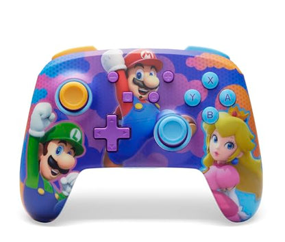 PowerA Enhanced Wireless Controller for Nintendo Switch/Switch 2 / Switch Lite/OLED Model - Color Splash Heros - Gamepad, game controller, Officially Licensed - color: Color Splash Heroes