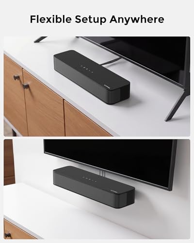 ULTIMEA 2.1ch Surround Sound Bar for TV, Built-in Subwoofer, Peak Power 132W, App Control, 16 Inches Bluetooth 5.4 TV Speakers Soundbar, All-in-one PC Soundbar, Opt/AUX/Wall Mount, Poseidon M20 Pro