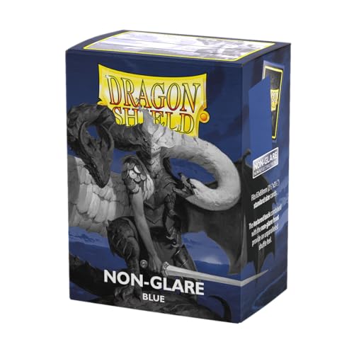 Dragon Shield | Standard Size Card Matte Sleeves | 100 CT - Non Glare Smooth & Tough Premium TCG Sleeves | Compatible with Pokemon, Flesh & Blood, One Piece & Magic the Gathering | Blue - color: Blue