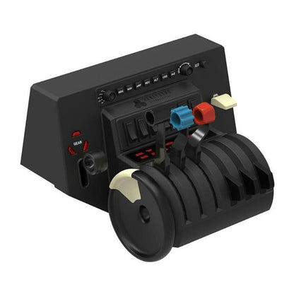 Honeycomb Bravo Throttle Quadrant — Flight Simulator Controls w/Autopilot, Annunciator Panel, Gear, Flaps, Trim Wheel — All-in-One Cockpit System w/Configurable Throttle Setup | Configurable 1-4 Engine Throttle, Autopilot and 14-Light Annunciator, Gear, F