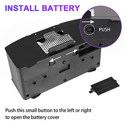 FEIERYA Automatic Card Shuffler 2/1/4/6 Deck,Battery-Operated Electric UNO Poker Shuffler,Playing Card Shuffler for Home Card Game,Travel - size: 2 Decks