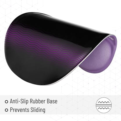 Mr. Pen- Ergonomic Mouse Pad with Wrist Rest | Purple Breathable Fabric with Memory Foam Cushion, Non-Slip Rubber Base, Gel Mouse Pad with Wrist Support - color: Purple