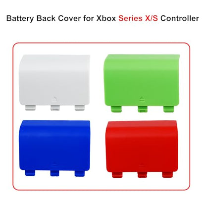 Anglepingping 4 Pack Battery Back Cover Replacement for Xbox Series X/S Controller,Battery Door Shell Compatible with Xbox Series X/S Controller [Not Fit Xbox One/One X/S](Random Color) - color: Random Colar