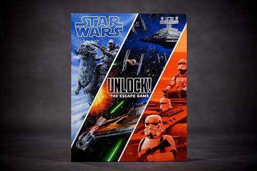 Asmodee Star Wars UNLOCK! The Escape Game - Embark on Epic Escape Room Adventures in a Galaxy Far, Far Away, Cooperative Game for Kids & Adults, Ages 10+, 1-6 Players, 1 Hour Playtime