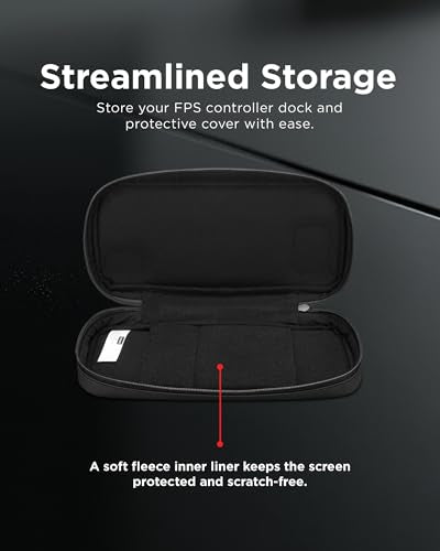 Lenovo Carrying Case for Legion Go S Gaming Console, Protective Storage Bag Case, Spill-Resistant PU Fabric, Secure Storage for Controllers, Console, Dock & Accessories, Black Gamer Accessories - size: Legion Go S Carrying Case