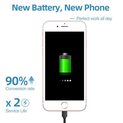 XYIRMCYF 24300mAh Super Capacity Battery Compatible with iPhone 6/6G, New 0 Cycle Li-Polymer Replacement Battery for iPhone 6/6G, with Professional Repair Tool Kit - color: 6-24300