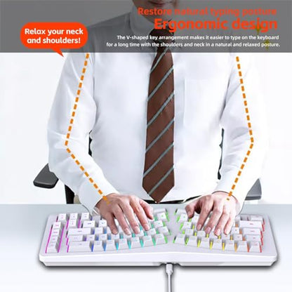 Rgbs Illuminateds Wireds Keyboards with Engraveds ABS Keycaps 25 Rollover Quiet Typing for Computers Ergonomic Gaming Keyboards