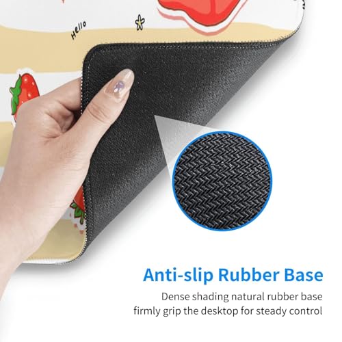 Cute Hamster Mouse Pad XL Large Mousepad Non Slip Rubber Base Desk Mat for Laptop Computer Gaming 31.5" X 12" - color: Cute Hamster
