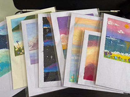 200Pcs 4-5/8''X 5-3/4'' Cello Cellophane Bags Sleeves Fit A2 Cards Envelope | Plastic Sleeves for Photos A2 Cards Envelope