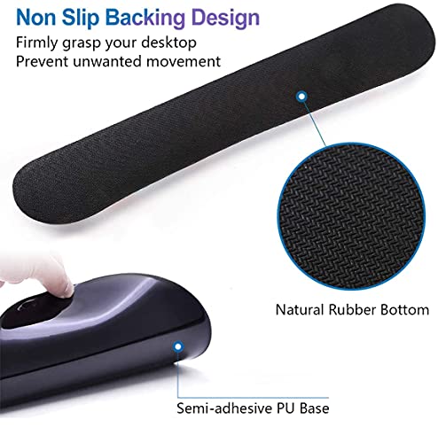 Keyboard Wrist Rest and Mouse Pad Wrist Rest Support Set with Coasters, She Believed She Could So She Did Inspirational Quote Wrist Mouse Pad with Non-Slip PU Base for Computer Laptop Home Office - color: Inspirational Quote She Believed She Could So She