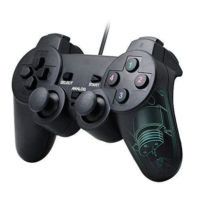 QUMOX Wired USB Gamepad Game Gaming Controller Joypad Joystick for PC Computer Laptop