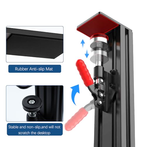 Flight Sim Hotas Desk Mount Compatible with Logitech X56,X52,X52 Pro/ Thrustmaster T-Flight Hotas X,SimTask Farmstick,Sol-R2,T16000M FCS/ VKB Gunfighter Mk.lll,Gladiator/Pro/Airrow/ VPC Mongoos T-50